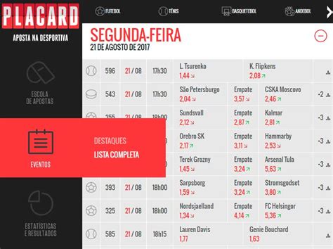 placard eventos|jogos de hoje.